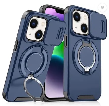 AuraX Back Cover for Apple iPhone 14  (Blue, Rugged Armor, Pack of: 1)