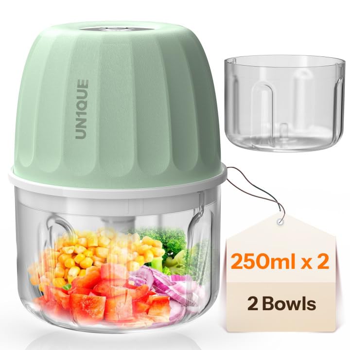 UN1QUE Rechargeable Mini Electric Chopper for Kicthen | One-Touch Operation | 2 