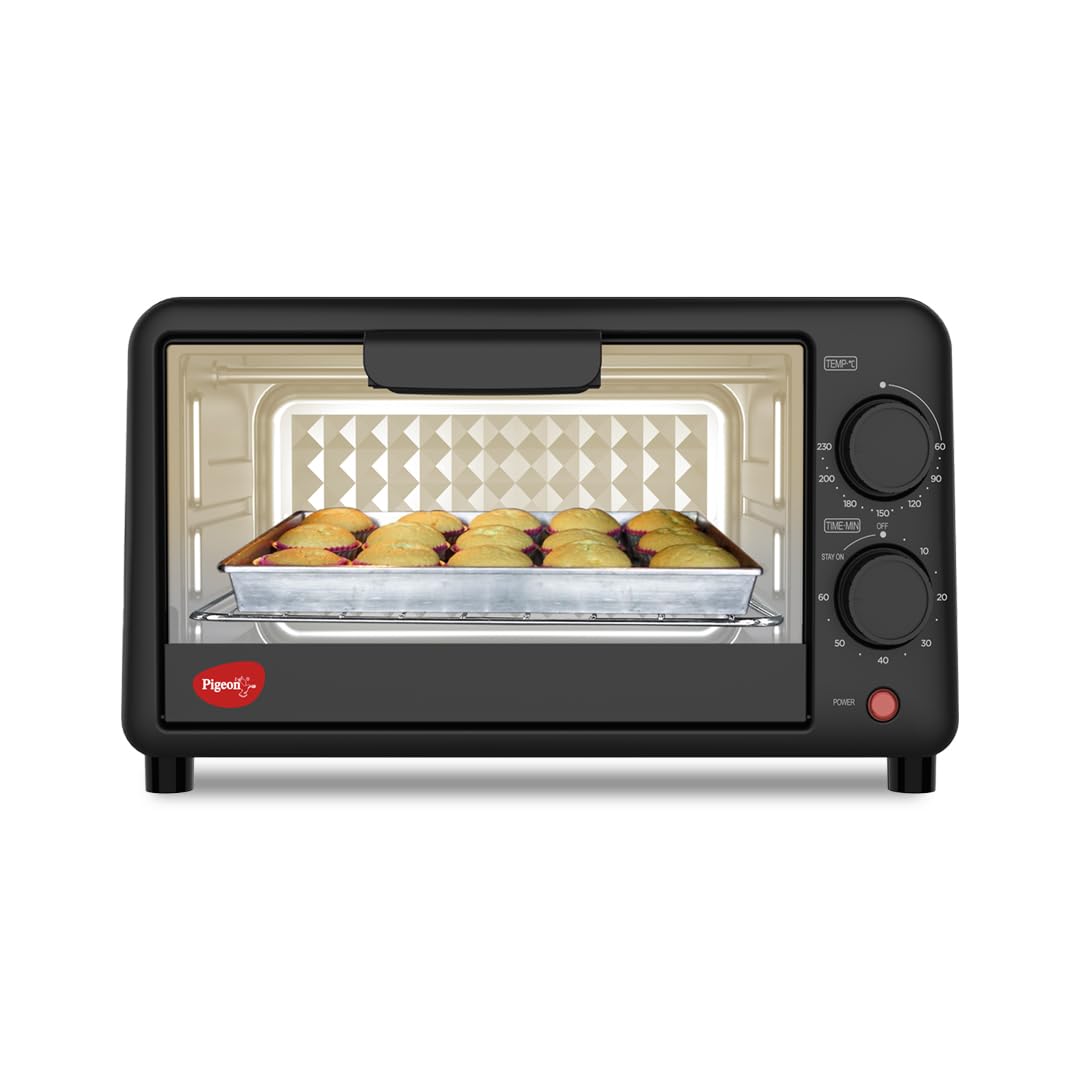 Pigeon Oven Toaster Grill (12381) 9 Liters OTG Without Rotisserie for Oven Toast