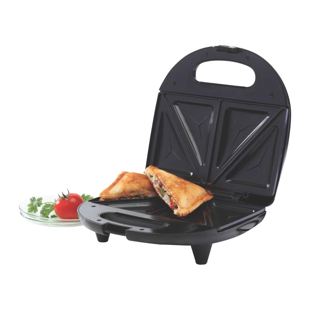 Borosil Neo Sandwich Maker, Non-toxic Non-stick Heating Plate Coating, Make 2 Sa