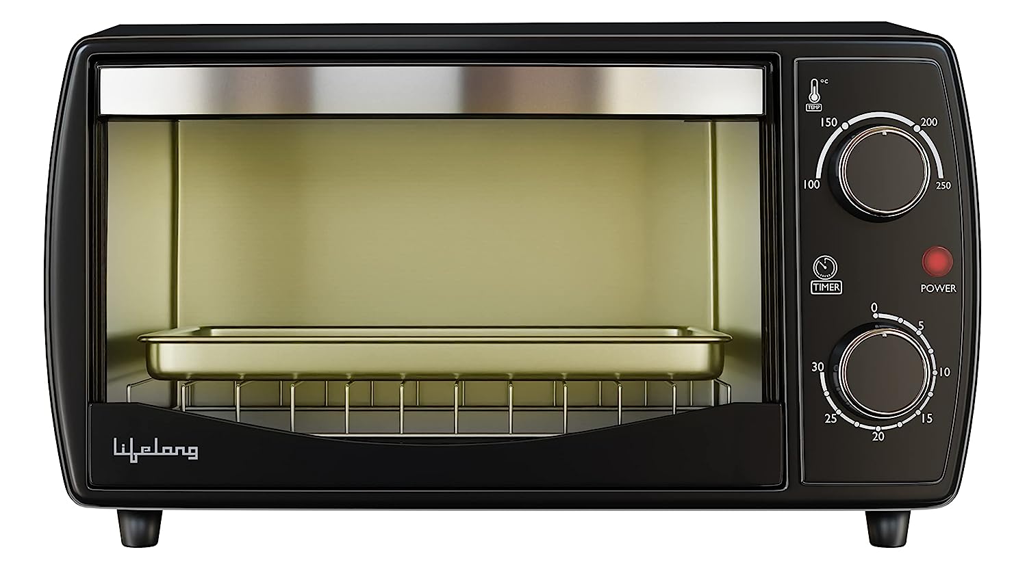 Lifelong LLOT10 10 Litres Oven, Toaster & Griller with Auto Shut Off and 30 Minu