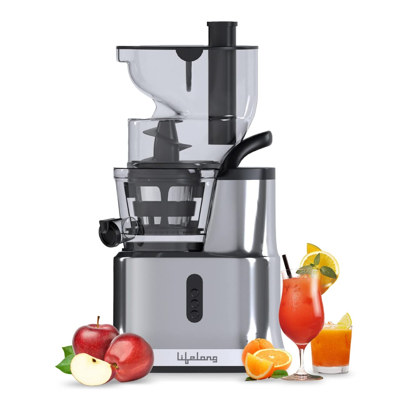Lifelong LLSJ02 Cold Press whole Slow Juicer All-in-1 Fruit & Vegetable Juicer |