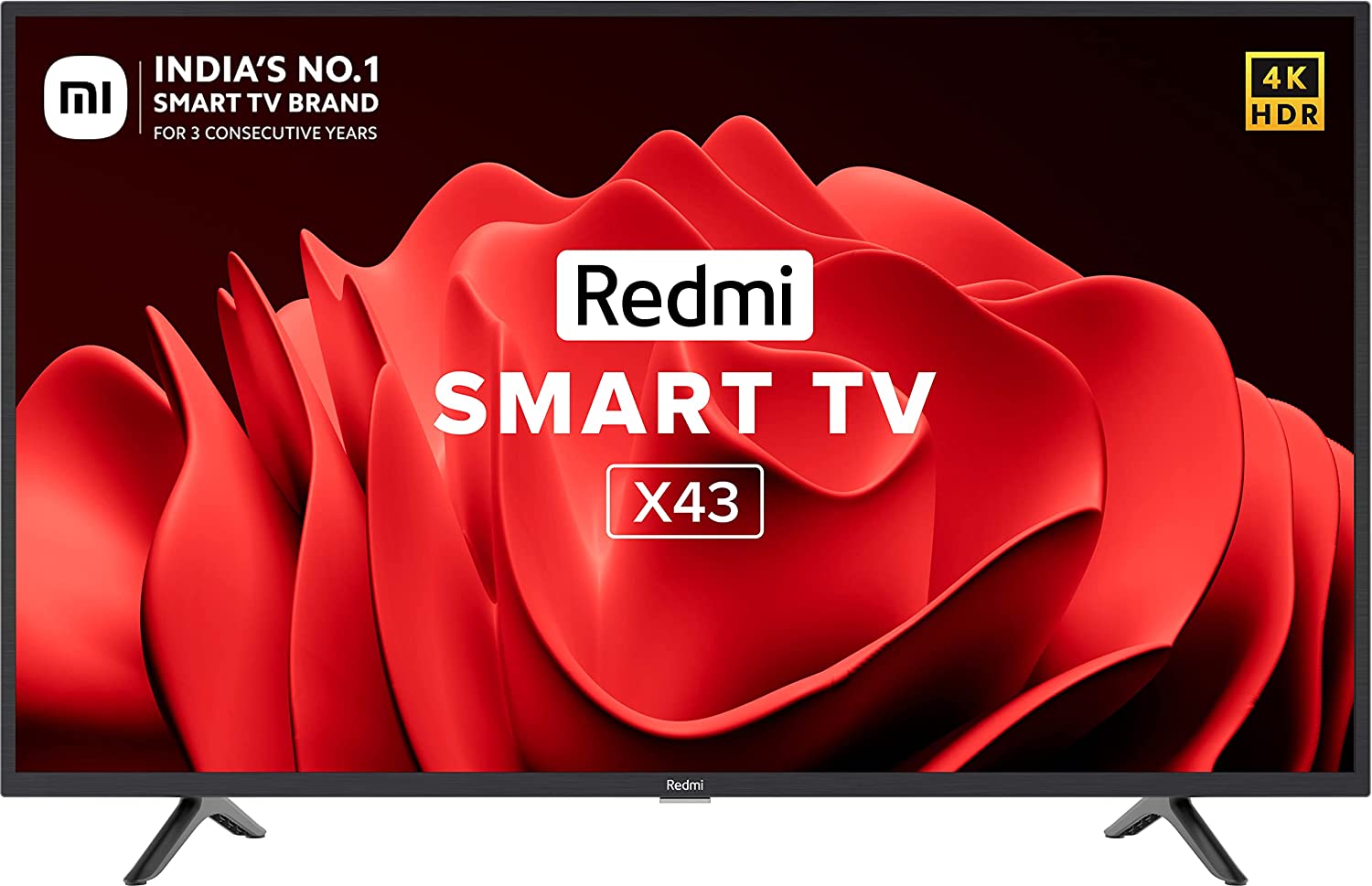 Redmi 108 cm (43 inches) 4K Ultra HD Android Smart LED TV X43 | L43R7-7AIN (Blac