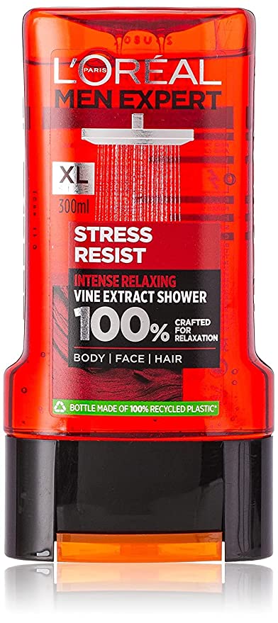 L'Oreal Paris Men Expert Stress Resist Vine Extract Shower Gel, 300ml