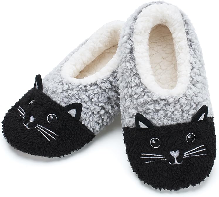 cosyone1997 Cute Animal Slippers for Kids Girls Women, Fuzzy House Socks with So