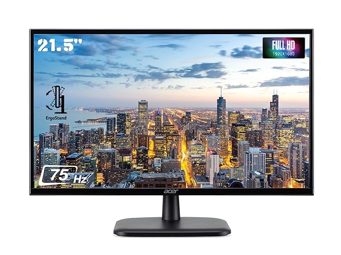 Acer EK220Q 21.5 Inch (54.61 Cm) Full HD (1920x1080 Pixels) VA Panel LCD Monitor